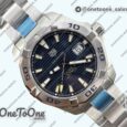 Реплика часов Tag Heuer Aquaracer Calibre 5 44mm Top-tier Копия один в один Blue Dial Stainless steel Bezel on Stainless steel Bracelet T SW200