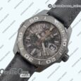 Реплика часов Tag Heuer Aquaracer Calibre 5 PVD 41mm Top-tier Копия один в один Carbon/Gold Dial on Black Nylon Strap T SW200