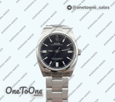 Реплика часов Rolex Oyster Perpetual 36mm 126000 904L Top-tier Копия один в один Black Dial on Stainless steel Bracelet 3230