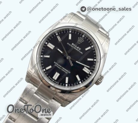 Реплика часов Rolex Oyster Perpetual 36mm 126000 904L Top-tier Копия один в один Black Dial on Stainless steel Bracelet 3230