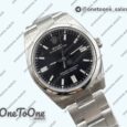 Реплика часов Rolex Oyster Perpetual 36mm 126000 904L Top-tier Копия один в один Black Dial on Stainless steel Bracelet 3230