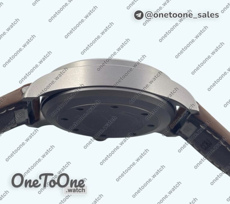 Реплика часов Iwc Big Pilot IW329701 Ti Top-tier Копия один в один Black Dial on Brown Leather Strap M+F SEIKO 8N-24