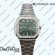 Реплика часов Patek Philippe Cubitus 5821/1A Stainless steel Green Dial on Braelet TWF MY9015 Mod
