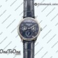 Реплика часов Patek Philippe Perpetual Calendar 5140 Stainless steel Top-tier Копия один в один Blue Numeral Dial on Blue Leather Strap 3KF