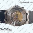 Реплика часов Audemars Piguet Royal Oak Offshore 42mm 2014 Safari Stainless steel Top-tier Копия один в один Cream Dial On Brown Leather Strap TKF