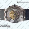 Реплика часов Audemars Piguet Royal Oak Offshore 42mm 2014 Safari Stainless steel Top-tier Копия один в один Cream Dial On Brown Leather Strap TKF