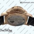 Реплика часов Panerai PAM974 Luminor Submersible Rose gold Top-tier Копия один в один on Black Leather Strap OP XXXIV Clone