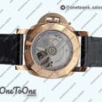 Реплика часов Panerai PAM974 Luminor Submersible Rose gold Top-tier Копия один в один on Black Leather Strap OP XXXIV Clone