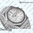 Реплика часов Audemars Piguet Royal Oak 41mm 15400 Stainless steel Top-tier Копия один в один Sliver Textured Dial Bracelet V2