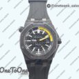 Реплика часов Audemars Piguet Royal Oak Offshore Diver 15706 Forged Carbon Top-tier Копия один в один Rubber Strap