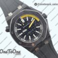 Реплика часов Audemars Piguet Royal Oak Offshore Diver 15706 Forged Carbon Top-tier Копия один в один Rubber Strap