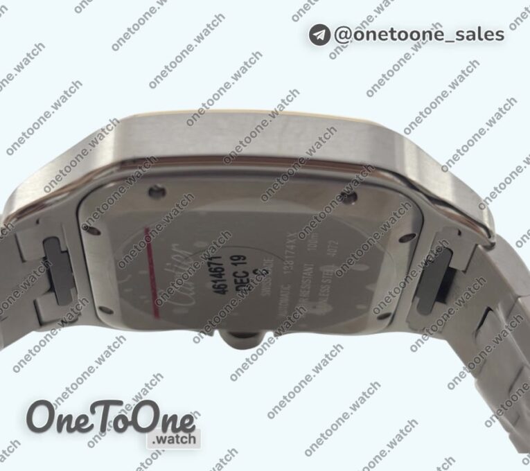 Реплика часов Cartier Santos de Cartier 40mm Stainless steel/Yellow gold Top-tier Копия один в один Gray Dial on Stainless steel/Yellow gold SmartLinks Bracelet MIYOTA 9015