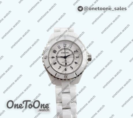 Реплика часов Chanel J12 33mm White Ceramic Top-tier Копия один в один White Dial Number Markers on Bracelet H .2