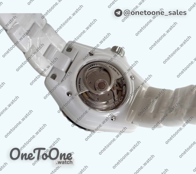 Реплика часов Chanel J12 33mm White Ceramic Top-tier Копия один в один White Dial Number Markers on Bracelet H .2