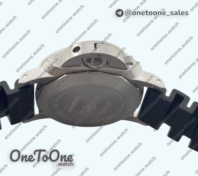 Реплика часов Panerai PAM2223 Submersible 42mm Top-tier Копия один в один White Dial on Black Rubber Strap P900