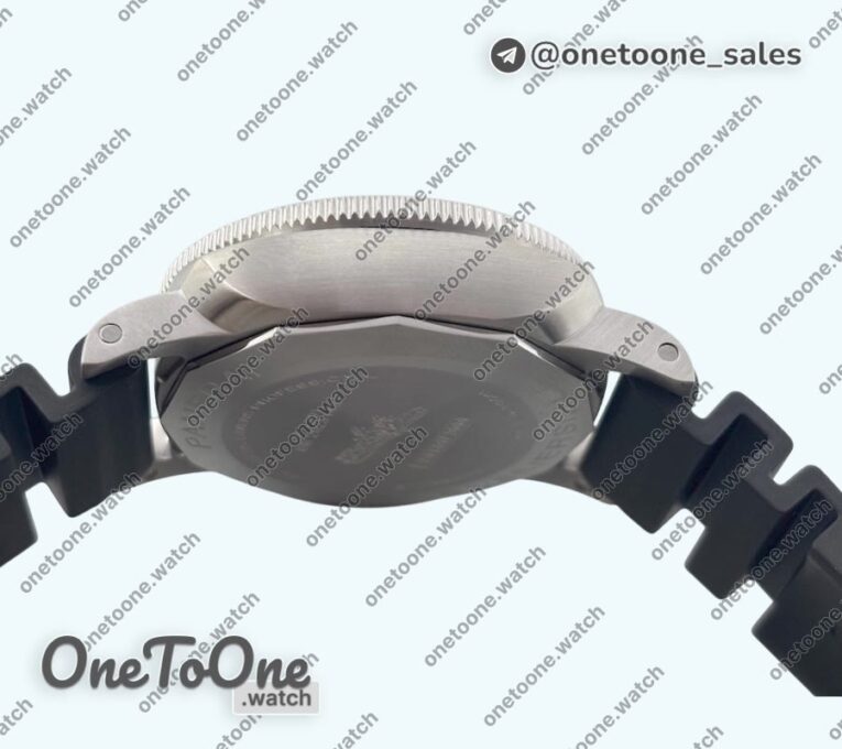 Реплика часов Panerai PAM2223 Submersible 42mm Top-tier Копия один в один White Dial on Black Rubber Strap P900