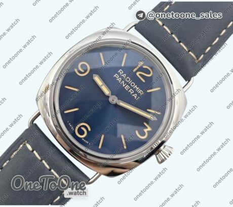 Реплика часов Panerai PAM1383 Radiomir Top-tier Копия один в один Blue Dial on Blue Asso Strap