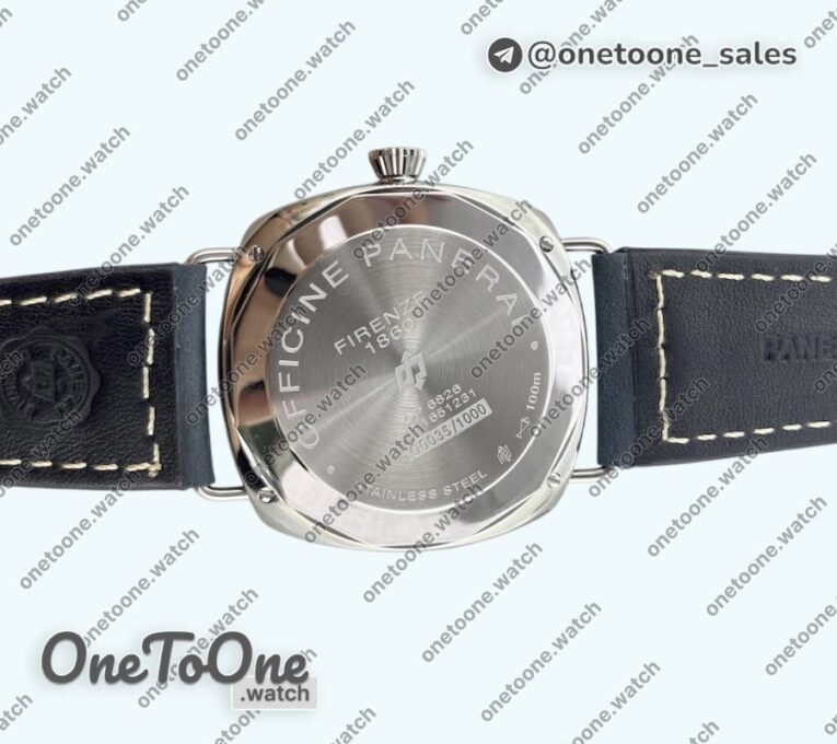 Реплика часов Panerai PAM1383 Radiomir Top-tier Копия один в один Blue Dial on Blue Asso Strap