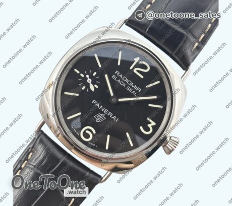 Реплика часов Panerai PAM380 Radiomir Top-tier Копия один в один Black Dial on Black Leather Strap