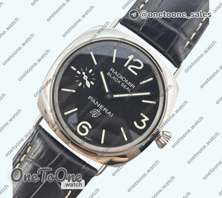Реплика часов Panerai PAM380 Radiomir Top-tier Копия один в один Black Dial on Black Leather Strap