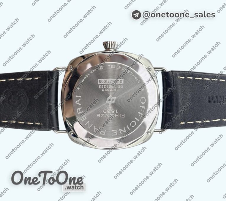 Реплика часов Panerai PAM380 Radiomir Top-tier Копия один в один Black Dial on Black Leather Strap