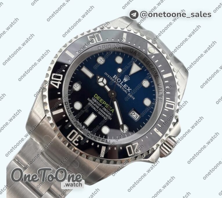 Реплика часов Rolex Deep Sea Dweller 136660 904L Steel Top-tier Копия один в один D-Blue Dial on Stainless steel Bracelet