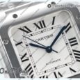 Реплика часов Cartier Santos de Cartier 35mm Stainless steel Top-tier Копия один в один White Dial on Stainless steel SmartLinks Bracelet MIYOTA 9015