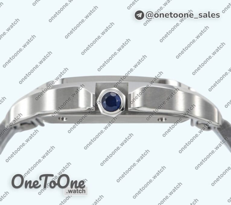Реплика часов Cartier Santos de Cartier 35mm Stainless steel Top-tier Копия один в один White Dial on Stainless steel SmartLinks Bracelet MIYOTA 9015