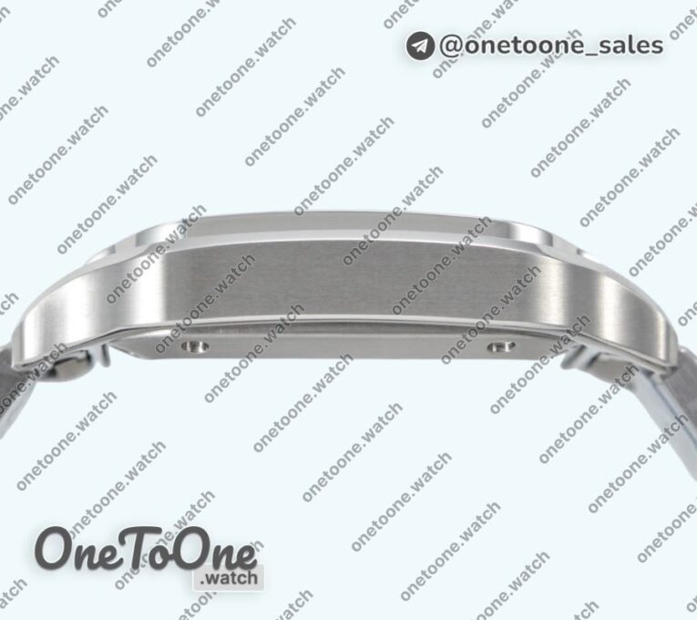 Реплика часов Cartier Santos de Cartier 35mm Stainless steel Top-tier Копия один в один White Dial on Stainless steel SmartLinks Bracelet MIYOTA 9015