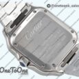 Реплика часов Cartier Santos de Cartier 35mm Stainless steel Top-tier Копия один в один White Dial on Stainless steel SmartLinks Bracelet MIYOTA 9015