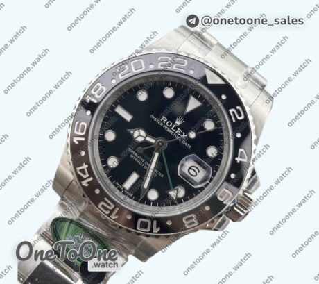 Реплика часов Rolex T Master II 116710 LN 904L Stainless steel Top-tier Копия один в один Black Dial on Oyster Bracelet CHS