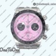 Реплика часов Tudor Black Bay Chrono Stainless steel Top-tier Копия один в один Pink Dial On Stainless steel Jubilee Bracelet DD7750