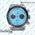 Реплика часов Tudor Black Bay Chrono Stainless steel Top-tier Копия один в один Tiffany Blue Dial On Stainless steel Jubilee Bracelet DD7750