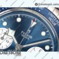 Реплика часов Tudor Black Bay Chrono Stainless steel Top-tier Копия один в один Blue Dial On Stainless steel Jubilee Bracelet DD7750
