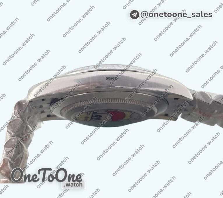 Реплика часов Rolex DateJust 41 126330 904L Stainless steel Top-tier Копия один в один Fluted Bezel Green Dial on Jubilee Bracelet