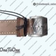 Реплика часов Iwc Pilot Chrono Spitfire IW377726 Stainless steel Top-tier Копия один в один Green Dial on Brown Leather Strap A
