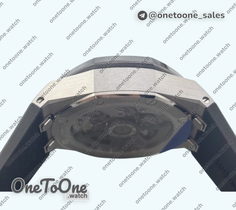 Реплика часов Audemars Piguet Royal Oak Offshore 43mm 26420SO Stainless steel Top-tier Копия один в один Black Dial On Black Rubber Strap