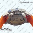 Реплика часов Patek Philippe Aquanaut Chronograph 5968A Top-tier Копия один в один Brown Dial on Orange Rubber Strap 3KF