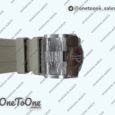 Реплика часов Audemars Piguet ROO 43mm 26420 Ceramic Bezel Stainless steel Top-tier Копия один в один Light Brown Dial On Gray Rubber Strap