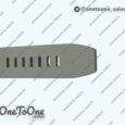 Реплика часов Audemars Piguet ROO 43mm 26420 Ceramic Bezel Stainless steel Top-tier Копия один в один Light Brown Dial On Gray Rubber Strap