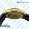 Реплика часов Rolex Daytona 126518 Увеличенный вес Top-tier Копия один в один Black Dial Gold Subdial Sticks Markers on Oysterflex Strap
