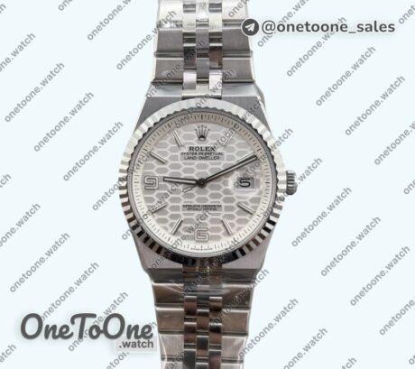 Реплика часов Rolex Land Dweller 127334 904L Stainless steel White Dial On Stainless steel Bracelet E