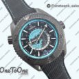 Реплика часов Omega Planet Ocean 45.5mm T Worldtimer Real Ceramic Top-tier Копия один в один Black/blue Dial On Black Rubber Strap 8938