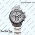 Реплика часов Rolex Daytona 116500 Ceramic Bezel Top-tier Копия один в один 904L Stainless steel Case and Bracelet White Dial DD4130