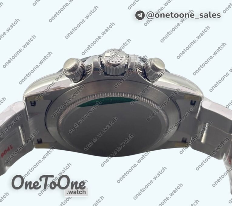 Реплика часов Rolex Daytona 116500 Ceramic Bezel Top-tier Копия один в один 904L Stainless steel Case and Bracelet White Dial DD4130