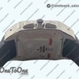 Реплика часов Cartier Santos 100 Chronograph Stainless steel Ultimate Edition On Black Leather Strap