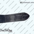 Реплика часов Cartier Santos 100 Chronograph Stainless steel Ultimate Edition On Black Leather Strap