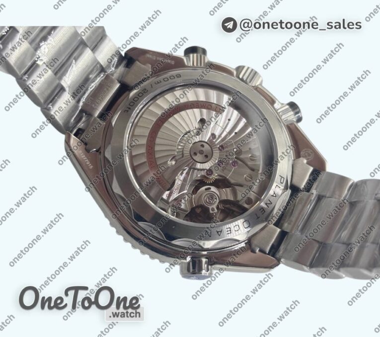 Реплика часов Omega Seamaster 600m Chrono Stainless steel Top-tier Копия один в один Black Dial on Stainless steel Bracelet