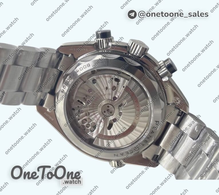 Реплика часов Omega Seamaster 600m Chrono Stainless steel Top-tier Копия один в один Black Dial on Stainless steel Bracelet