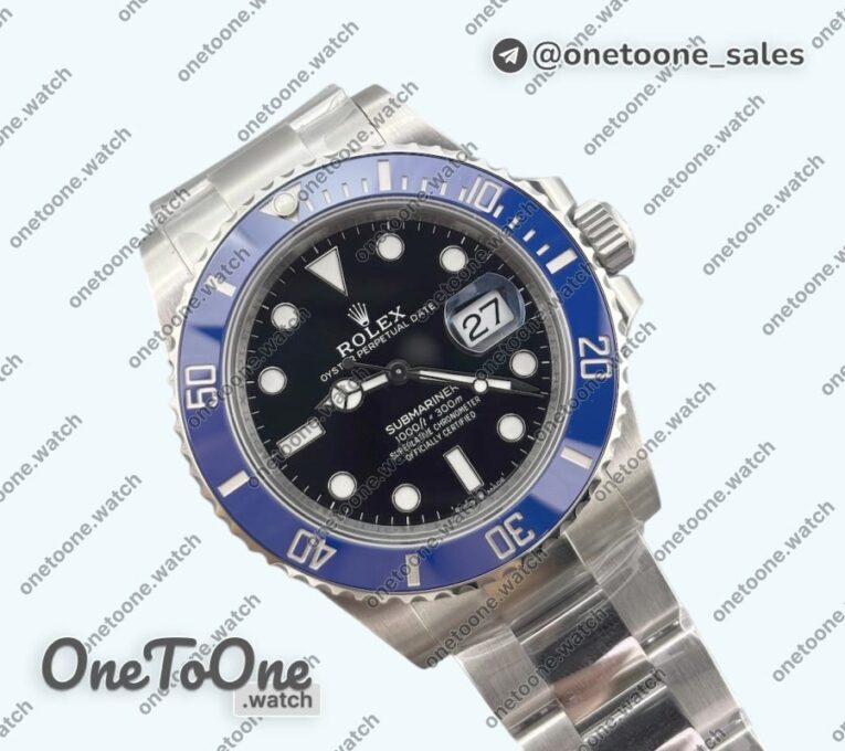 Реплика часов Rolex Submariner 41mm Top-tier Копия один в один 126619 LB Blue Ceramic 904L Steel Bracelet 3235